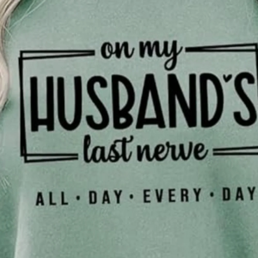 NEW Sarcastic Wife Pullover Sweatshirt - Picture 2 of 3